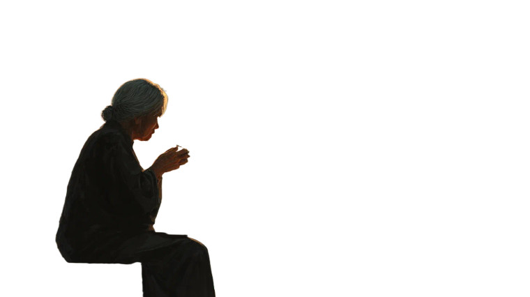 Elderly Woman'S Mystery Vinyl Car Decal Sticker – Waterproof & UV-Resistant 2.72"