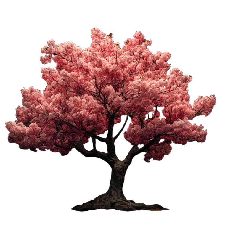Cherry Blossom Tree V15 Vinyl Car Decal Sticker – Waterproof & UV-Resistant 6.826666666666667"