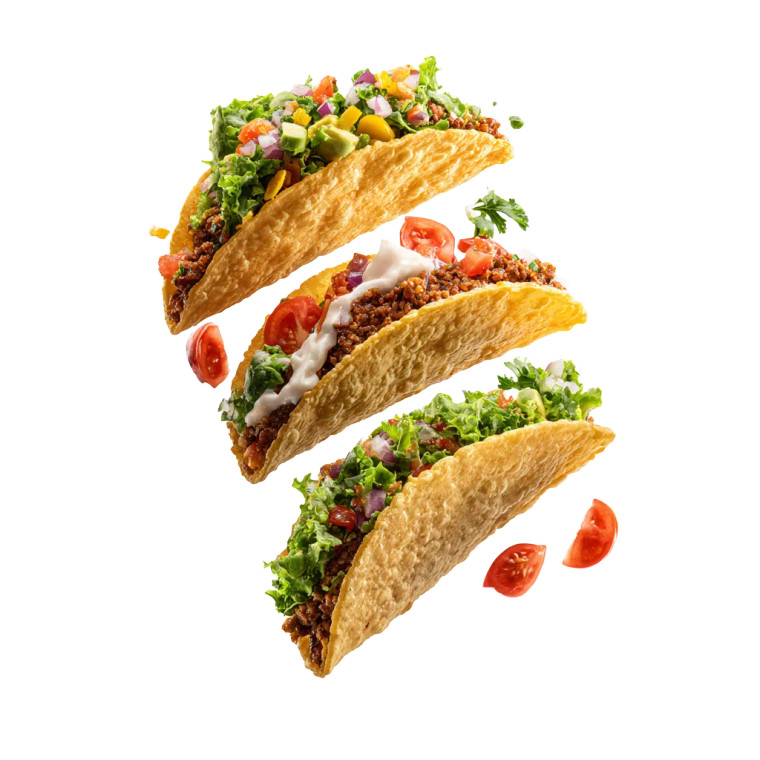 Falling Tacos Vinyl Car Decal Sticker – Waterproof & UV-Resistant 6.826666666666667"