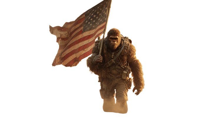 Bigfoot'S Stand Vinyl Car Decal Sticker – Waterproof & UV-Resistant 5.4