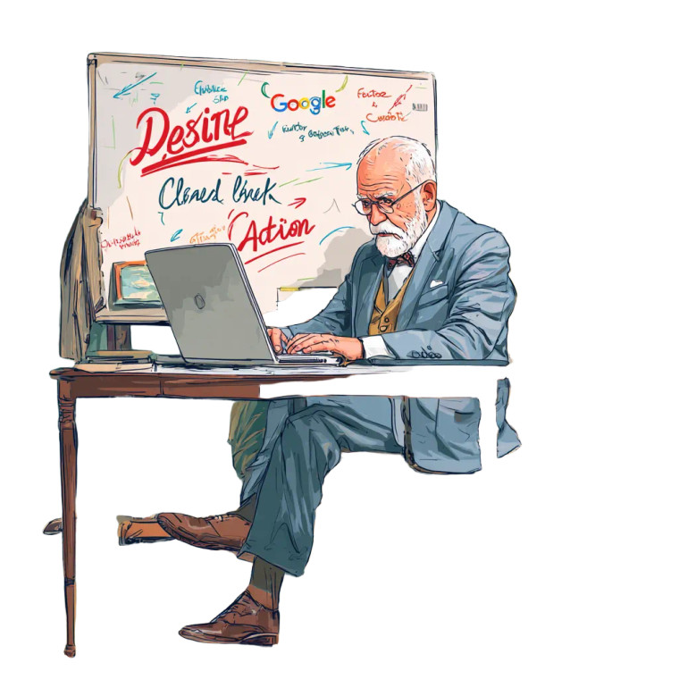 Freud In Tech Vinyl Car Decal Sticker – Waterproof & UV-Resistant 3.4133333333333336"