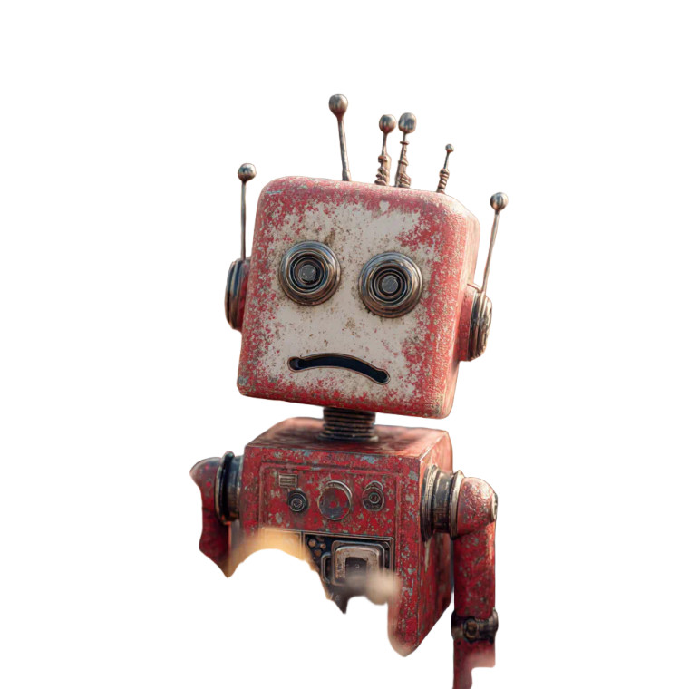 Disgusted Ai Robot Vinyl Car Decal Sticker – Waterproof & UV-Resistant 6.826666666666667"