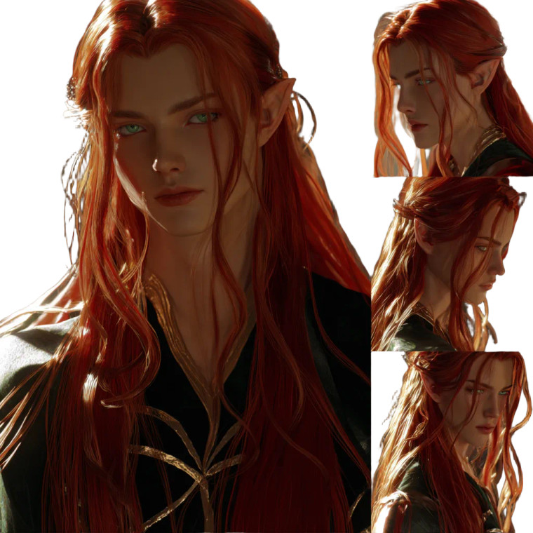 Androgynous Male Elf Vinyl Car Decal Sticker – Waterproof & UV-Resistant 6.826666666666667"