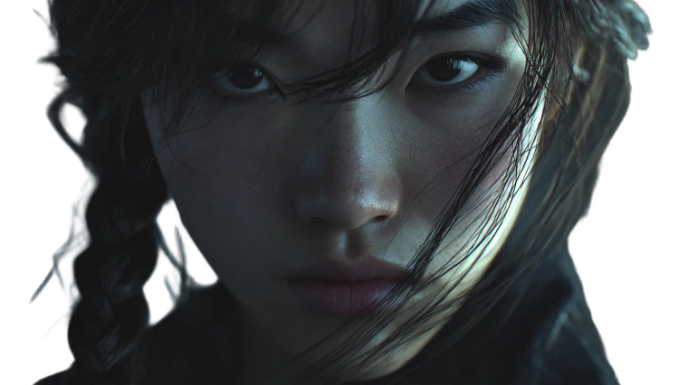 Asian Woman Breathing Vinyl Car Decal Sticker – Waterproof & UV-Resistant 5.4