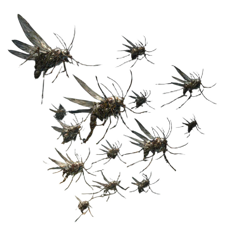 Blighted Mosquito Swarm Vinyl Car Decal Sticker – Waterproof & UV-Resistant 3.4133333333333336"