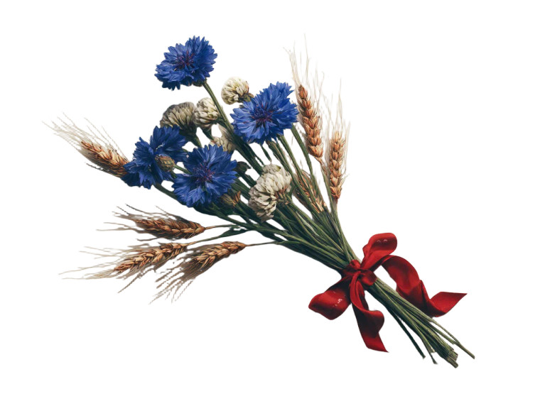 Minimalist Floral Bouquet Vinyl Car Decal Sticker – Waterproof & UV-Resistant 6.1866666666666665"