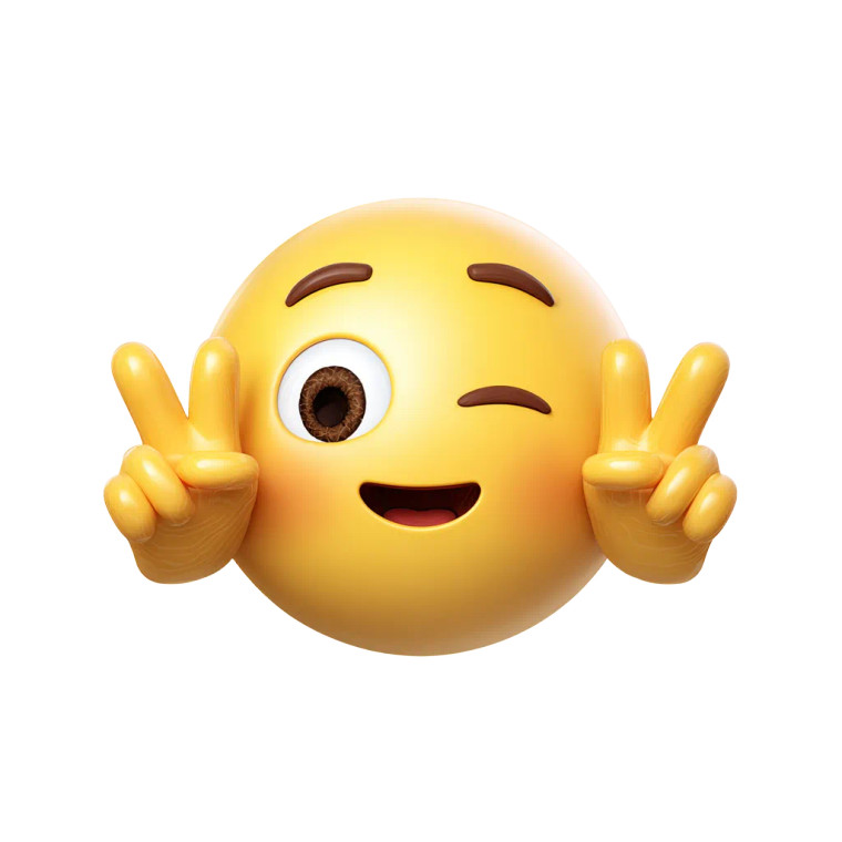 Happy Emoji V4 Vinyl Car Decal Sticker – Waterproof & UV-Resistant 3.4133333333333336"