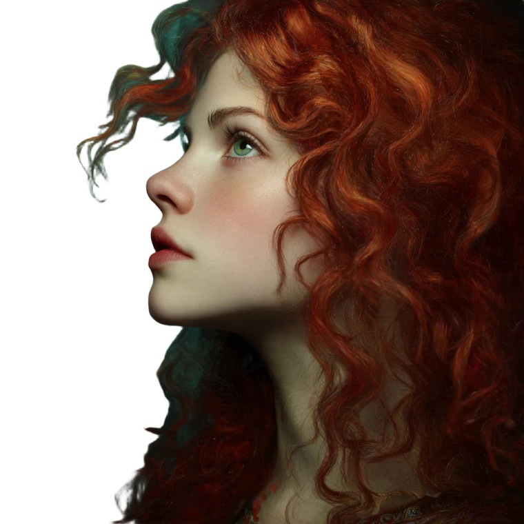 Fantasy Redhead V2 Vinyl Car Decal Sticker – Waterproof & UV-Resistant 3.4133333333333336"