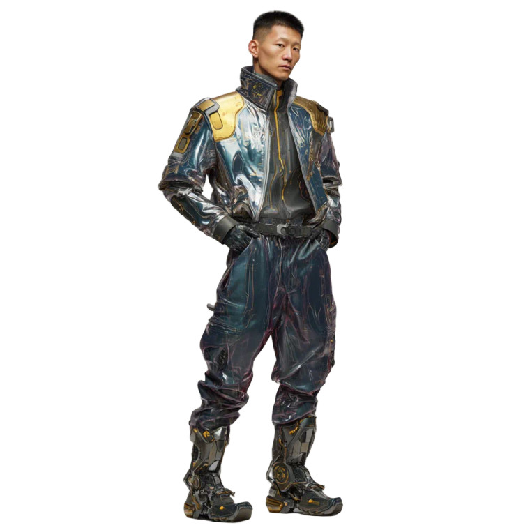 Cyberpunk Asian Male Vinyl Car Decal Sticker – Waterproof & UV-Resistant 6.826666666666667"