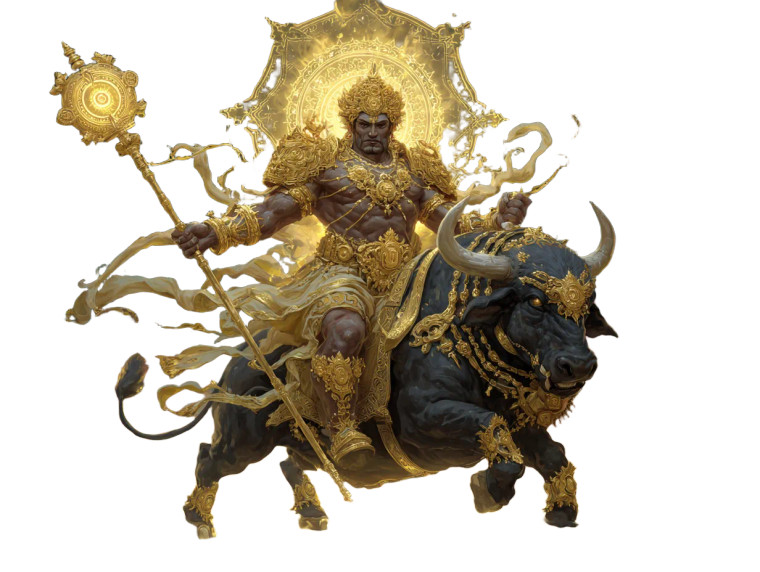 Divine Yamraj Vinyl Car Decal Sticker – Waterproof & UV-Resistant 6.1866666666666665"