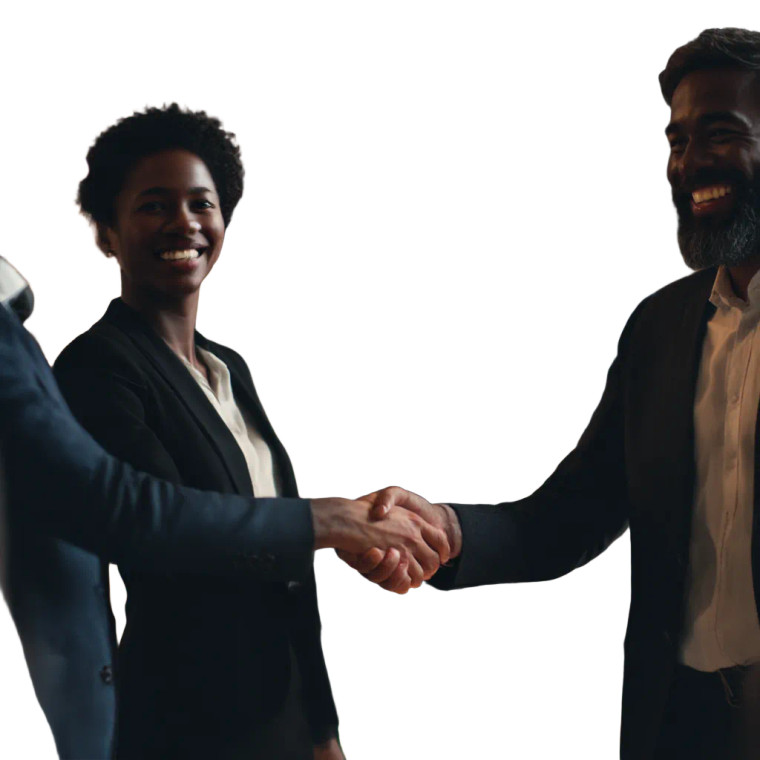 Successful Business Handshake Vinyl Car Decal Sticker – Waterproof & UV-Resistant 6.826666666666667"