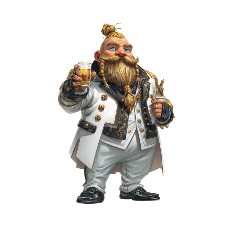 Dapper Dwarf Warrior Vinyl Car Decal Sticker – Waterproof & UV-Resistant 3.4133333333333336"