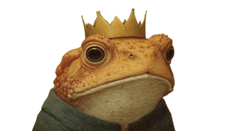 Toad King Vinyl Car Decal Sticker – Waterproof & UV-Resistant 2.72"