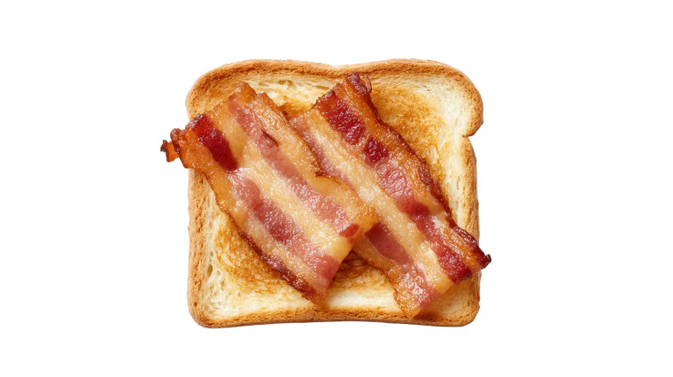 Bacon Toast Slice Vinyl Car Decal Sticker – Waterproof & UV-Resistant 2.72"