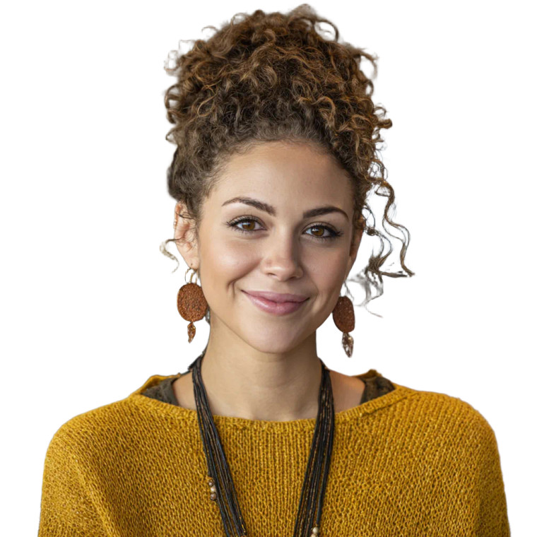 Smiling Woman Portrait V37 Vinyl Car Decal Sticker – Waterproof & UV-Resistant 6.826666666666667"