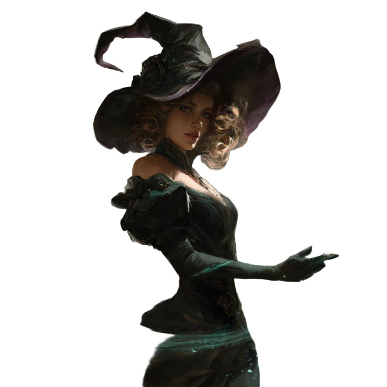 Fantasy Witch V5 Vinyl Car Decal Sticker – Waterproof & UV-Resistant 3.4133333333333336"