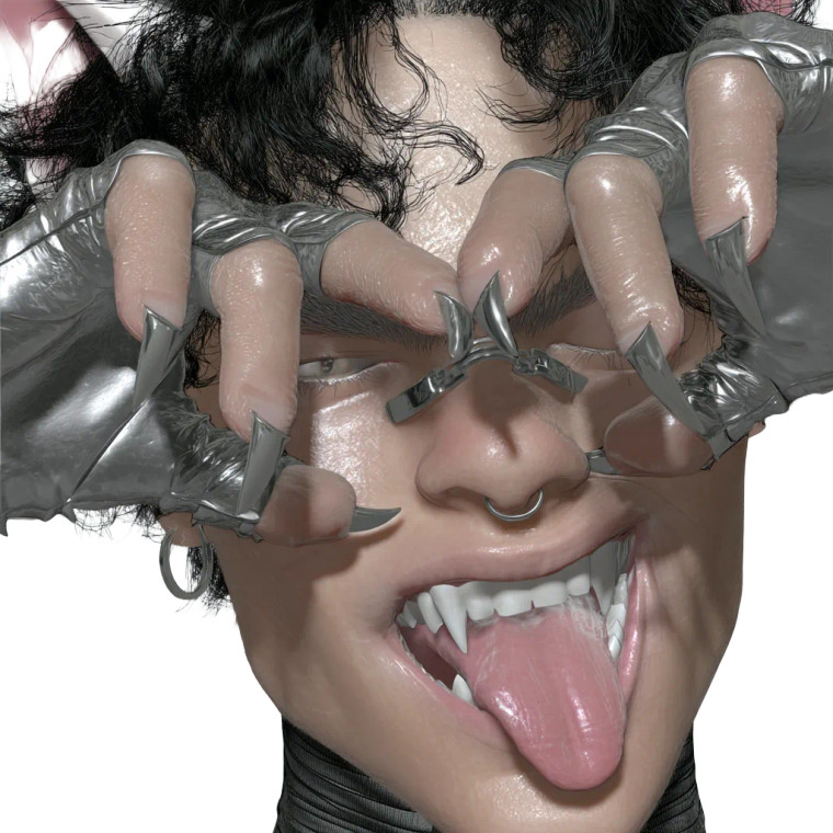 Fanged Catboy Vinyl Car Decal Sticker – Waterproof & UV-Resistant 3.4133333333333336"