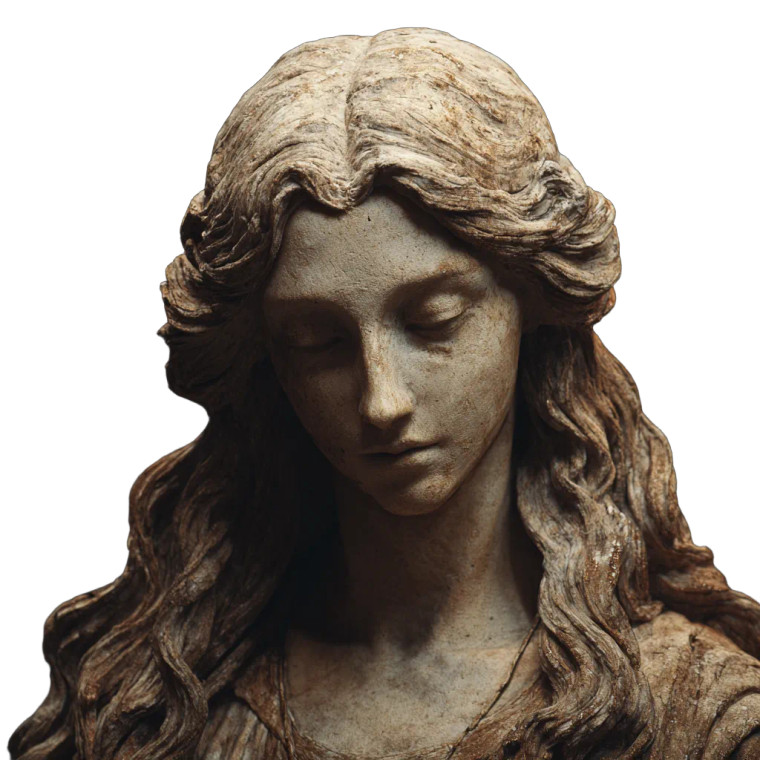 Roman Statue Woman Vinyl Car Decal Sticker – Waterproof & UV-Resistant 3.4133333333333336"