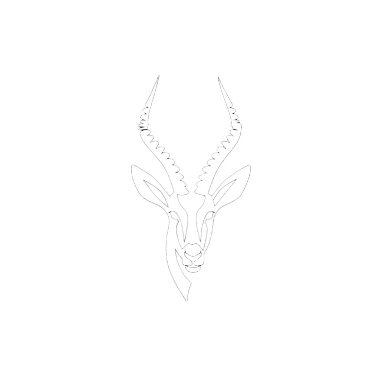 Antelope Head Logo Vinyl Car Decal Sticker – Waterproof & UV-Resistant 3.4133333333333336"