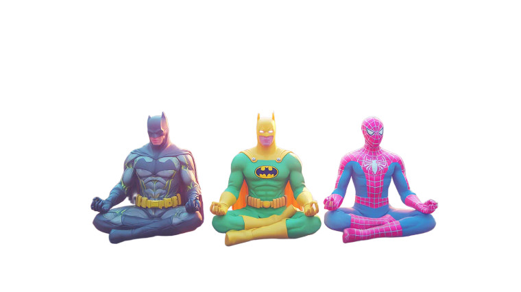 Heroes Meditating Vinyl Car Decal Sticker – Waterproof & UV-Resistant 5.4