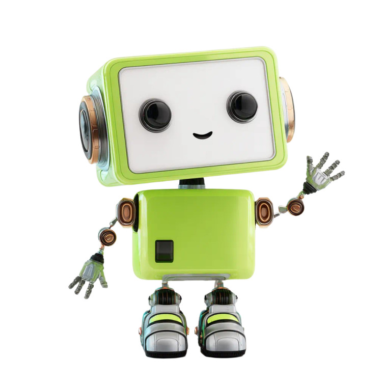 Cute Rectangle Robot Vinyl Car Decal Sticker – Waterproof & UV-Resistant 6.826666666666667"