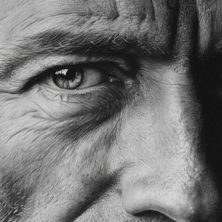 Serene Suffering Eye Vinyl Car Decal Sticker – Waterproof & UV-Resistant 6.826666666666667"