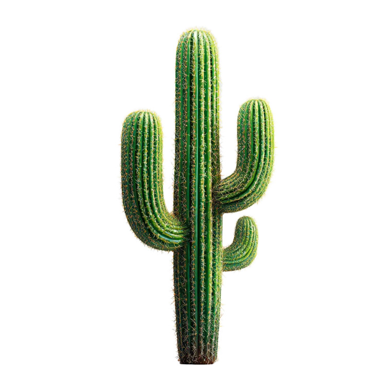 Green Cactus V3 Vinyl Car Decal Sticker – Waterproof & UV-Resistant 3.4133333333333336"