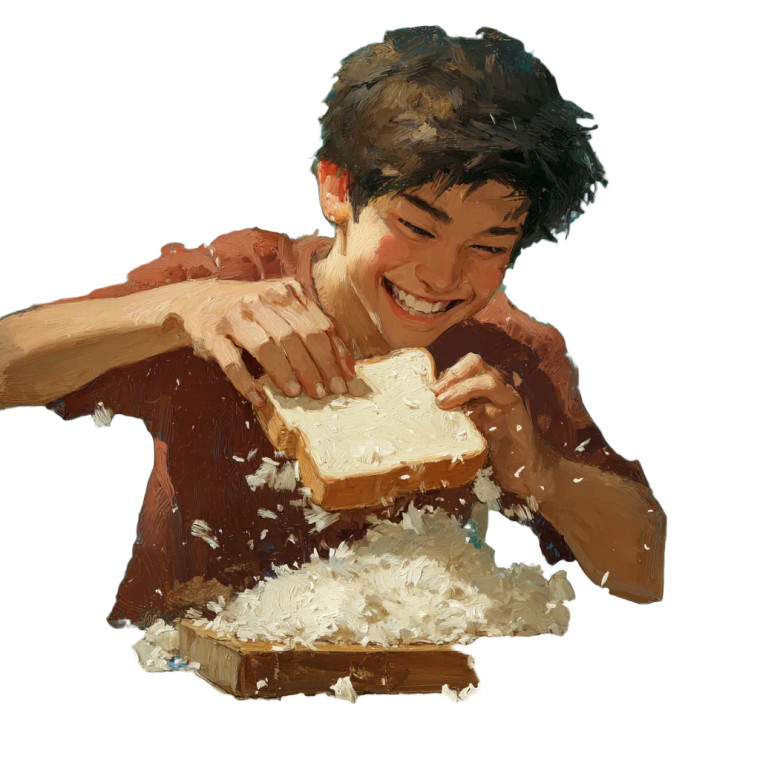 Half-Asian Teen Cooking Vinyl Car Decal Sticker – Waterproof & UV-Resistant 3.4133333333333336"