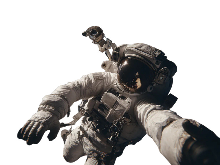 Astronaut Space Selfie Vinyl Car Decal Sticker – Waterproof & UV-Resistant 6.1866666666666665"