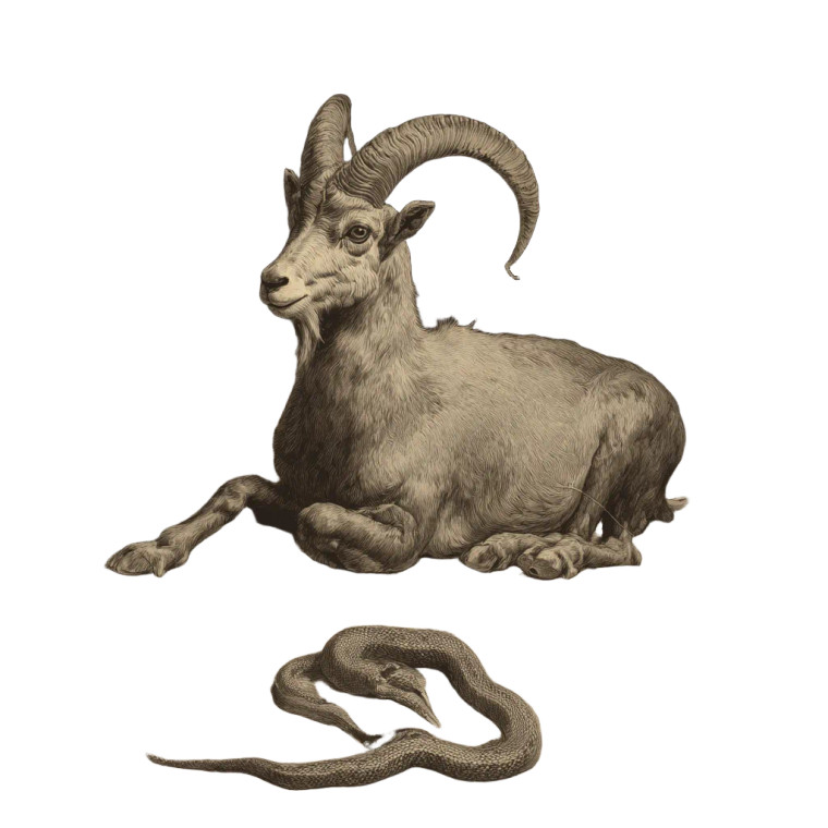 Mountain Goat Scene Vinyl Car Decal Sticker – Waterproof & UV-Resistant 6.826666666666667"