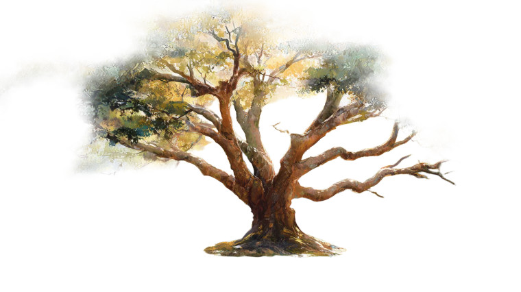 Majestic Tree V2 Vinyl Car Decal Sticker – Waterproof & UV-Resistant 2.72"