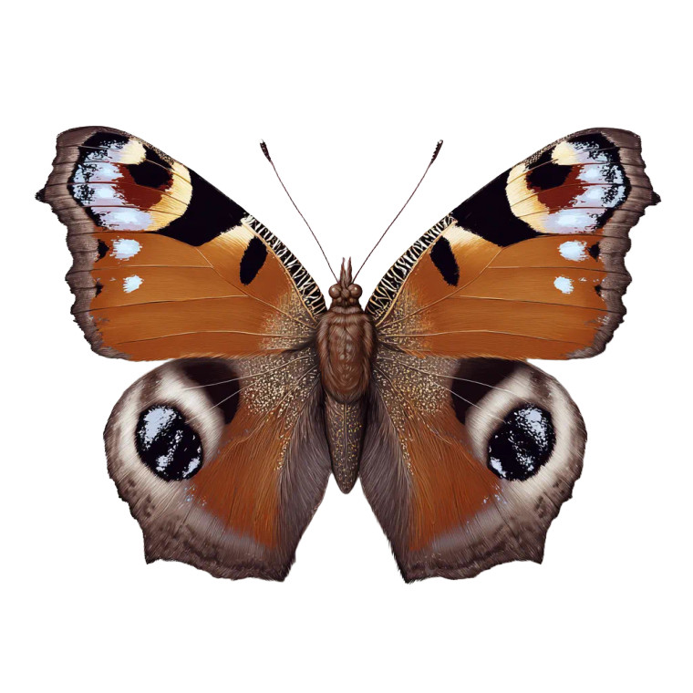 Brown Black Butterfly Vinyl Car Decal Sticker – Waterproof & UV-Resistant 3.4133333333333336"