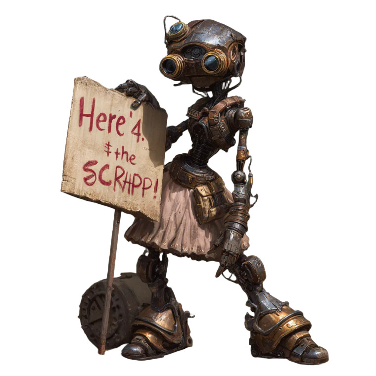 Steampunk Robot V12 Vinyl Car Decal Sticker – Waterproof & UV-Resistant 3.4133333333333336"