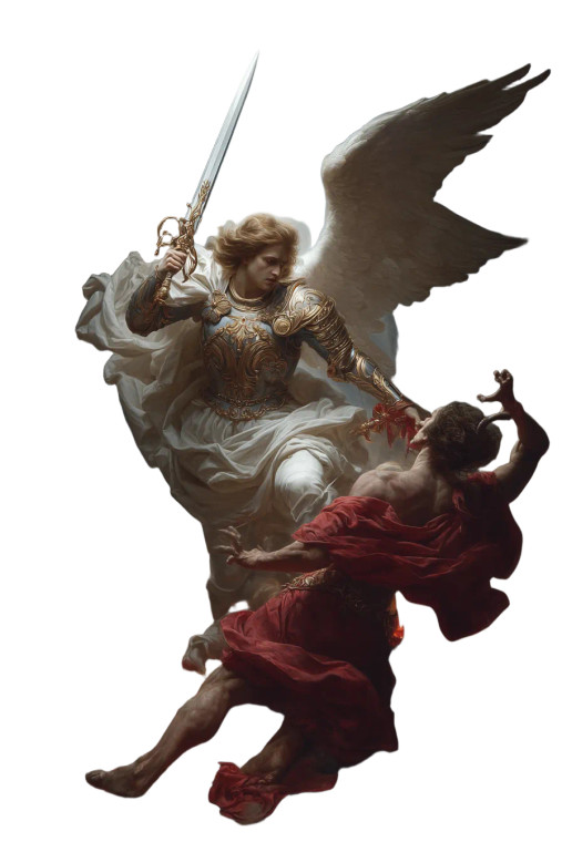 Archangel Michael'S Fight Vinyl Car Decal Sticker – Waterproof & UV-Resistant 4.4