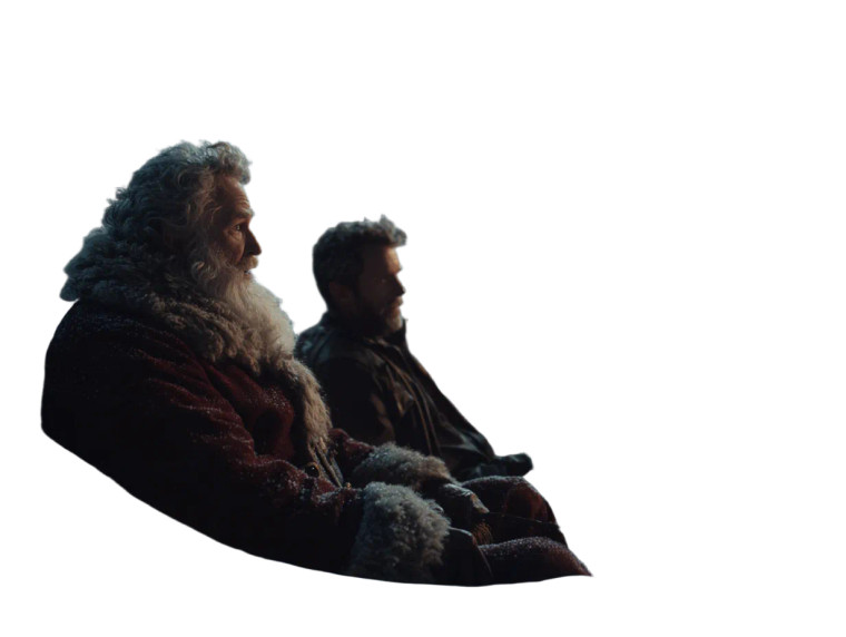 Santa On Rooftop Vinyl Car Decal Sticker – Waterproof & UV-Resistant 6.1866666666666665"