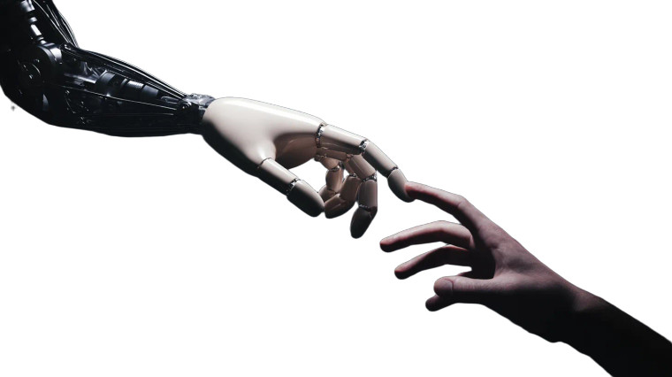 Humanoid Robot Reaching V2 Vinyl Car Decal Sticker – Waterproof & UV-Resistant 5.4