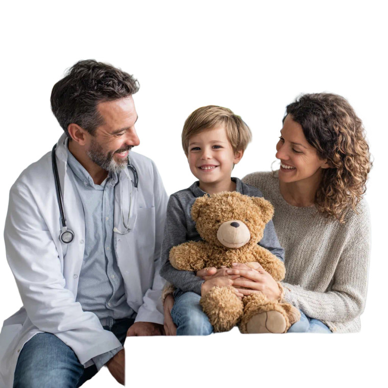 Pediatrician And Child V2 Vinyl Car Decal Sticker – Waterproof & UV-Resistant 3.4133333333333336"