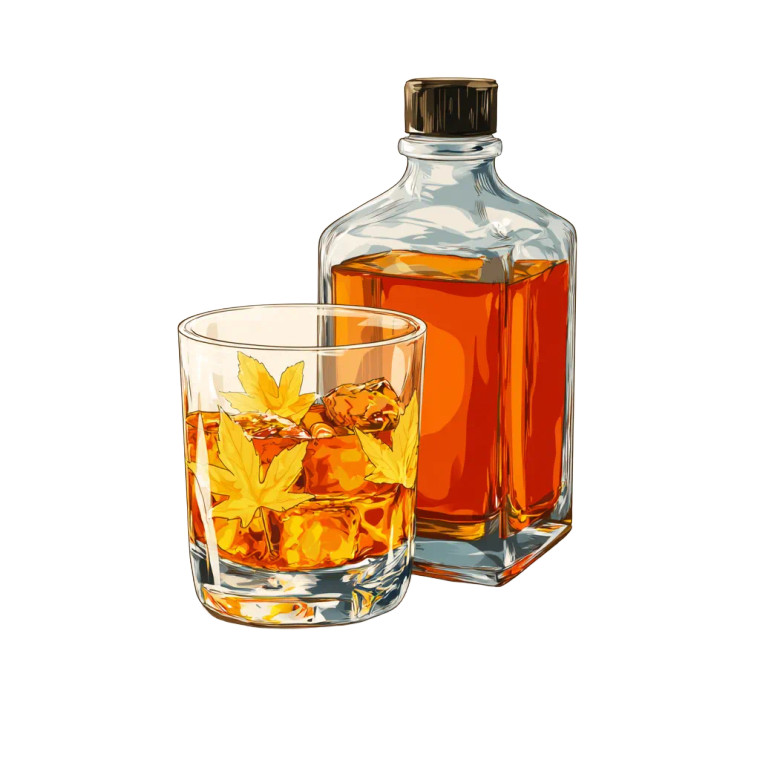 Cartoon Whiskey Vinyl Car Decal Sticker – Waterproof & UV-Resistant 3.4133333333333336"
