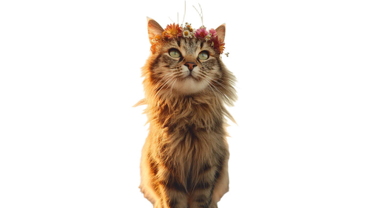 Majestic Cliff Cat Vinyl Car Decal Sticker – Waterproof & UV-Resistant 2.72"