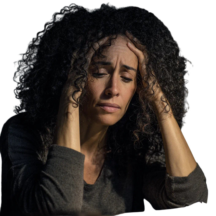 Stressed Professional Woman Vinyl Car Decal Sticker – Waterproof & UV-Resistant 6.826666666666667"