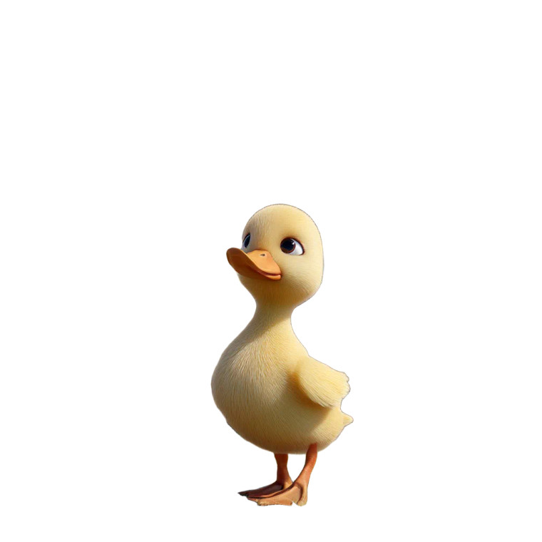 Duck At Stand Vinyl Car Decal Sticker – Waterproof & UV-Resistant 3.4133333333333336"