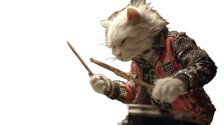 Punk Rock Cat V4 Vinyl Car Decal Sticker – Waterproof & UV-Resistant 2.72"