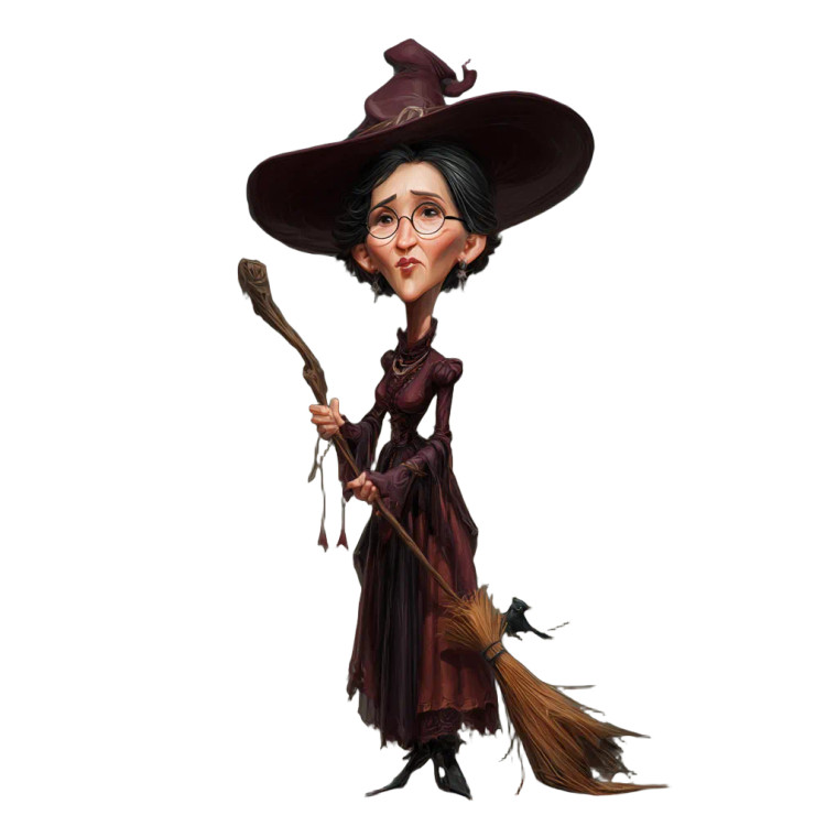Witch Teacher Vinyl Car Decal Sticker – Waterproof & UV-Resistant 3.4133333333333336"