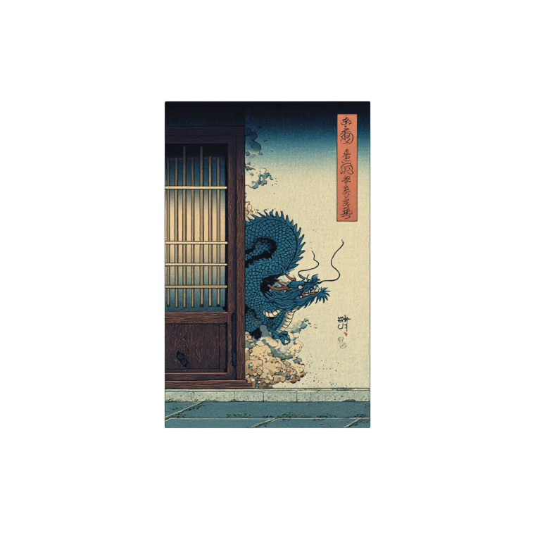 Dragon Peeking Vinyl Car Decal Sticker – Waterproof & UV-Resistant 3.4133333333333336"