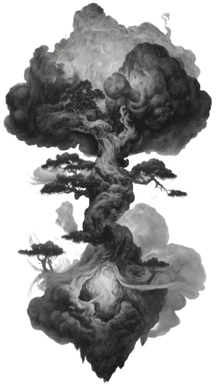 Psychedelic Massive Tree Vinyl Car Decal Sticker – Waterproof & UV-Resistant 9.706666666666667"