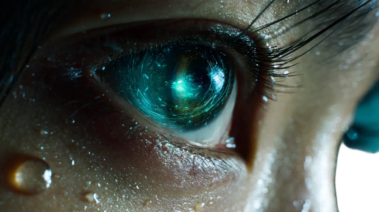 Magical Eye Reflection Vinyl Car Decal Sticker – Waterproof & UV-Resistant 2.72"