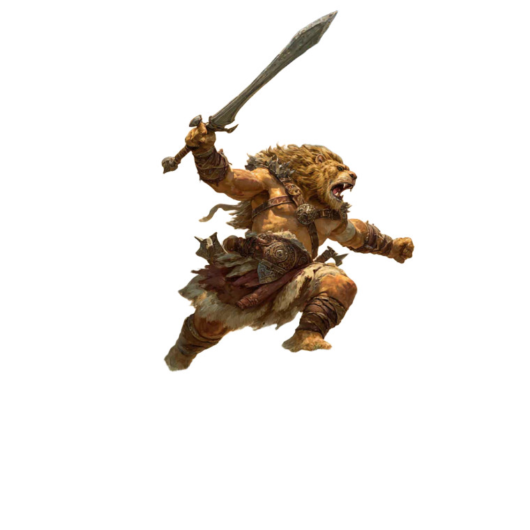 Leonin Barbarian Roaring Vinyl Car Decal Sticker – Waterproof & UV-Resistant 3.4133333333333336"