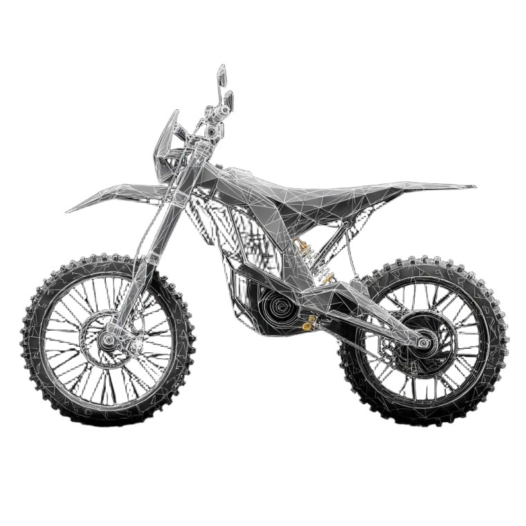 Futuristic Off-Road Motorcycle Vinyl Car Decal Sticker – Waterproof & UV-Resistant 3.4133333333333336"