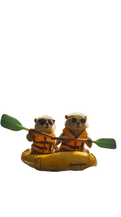 Mice On Raft Vinyl Car Decal Sticker – Waterproof & UV-Resistant 9.706666666666667"
