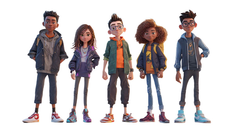 Stylish Diverse Teens V2 Vinyl Car Decal Sticker – Waterproof & UV-Resistant 5.4